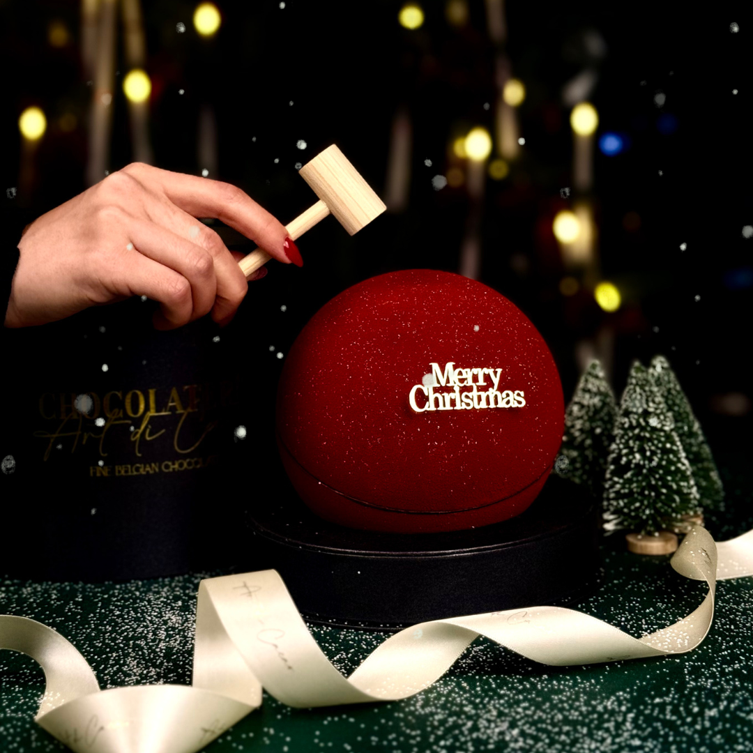 CHOCOLATES NAVIDEÑOS BELGA CAJA ESFERA 3D | E3D01XMAS