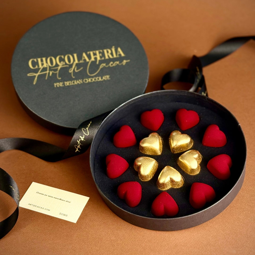 Chocolates belga caja corazones | HD01