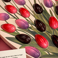 Cargar la imagen en la vista de la galería, Chocolates belga caja bouquet tulipanes | MD01-G
