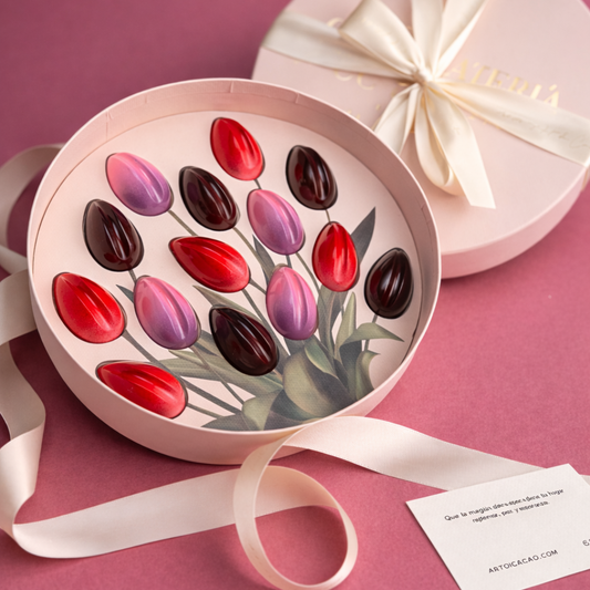 Chocolates belga caja tulipanes | MD01