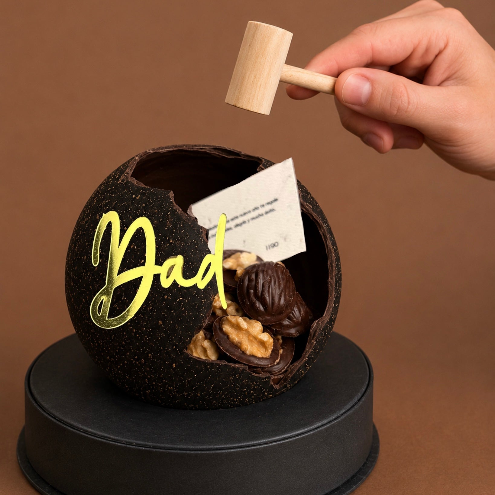 Chocolates belga caja esfera 3D Dia del Padre| E3D01-DAD