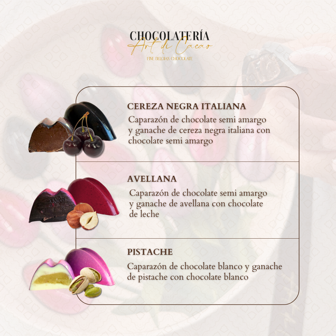 Chocolates belga caja tulipanes | MD01