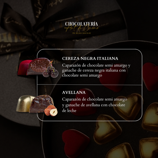 Chocolates belga caja corazones | HD01