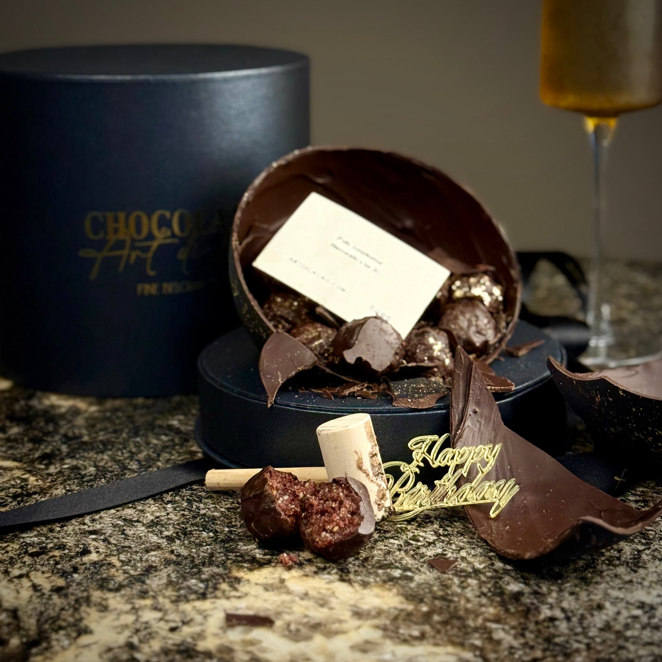 Chocolates belga caja esfera 3D | E3D01