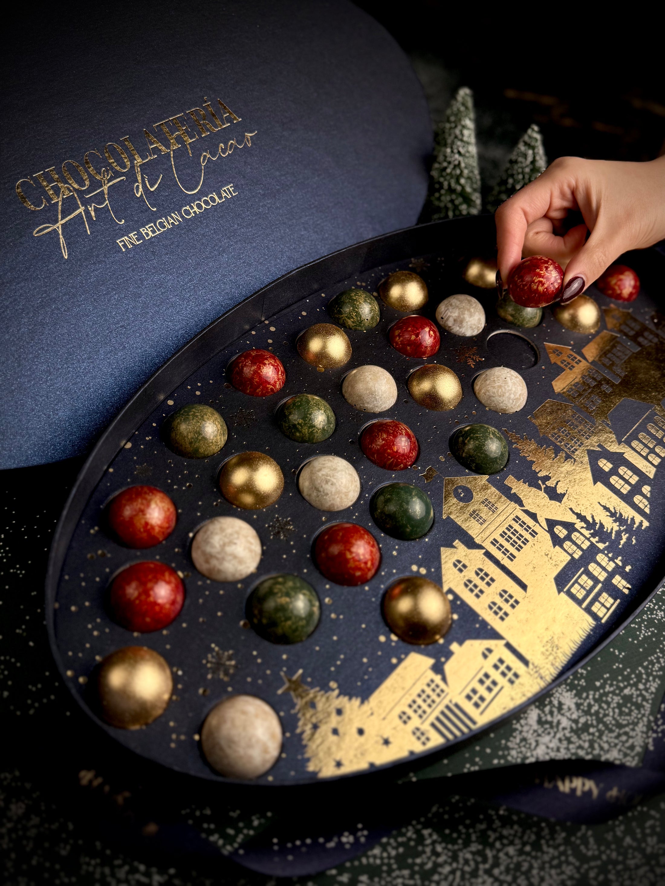 CHOCOLATES NAVIDEÑOS BELGA CAJA GRANDE | CG01XMAS-MAR