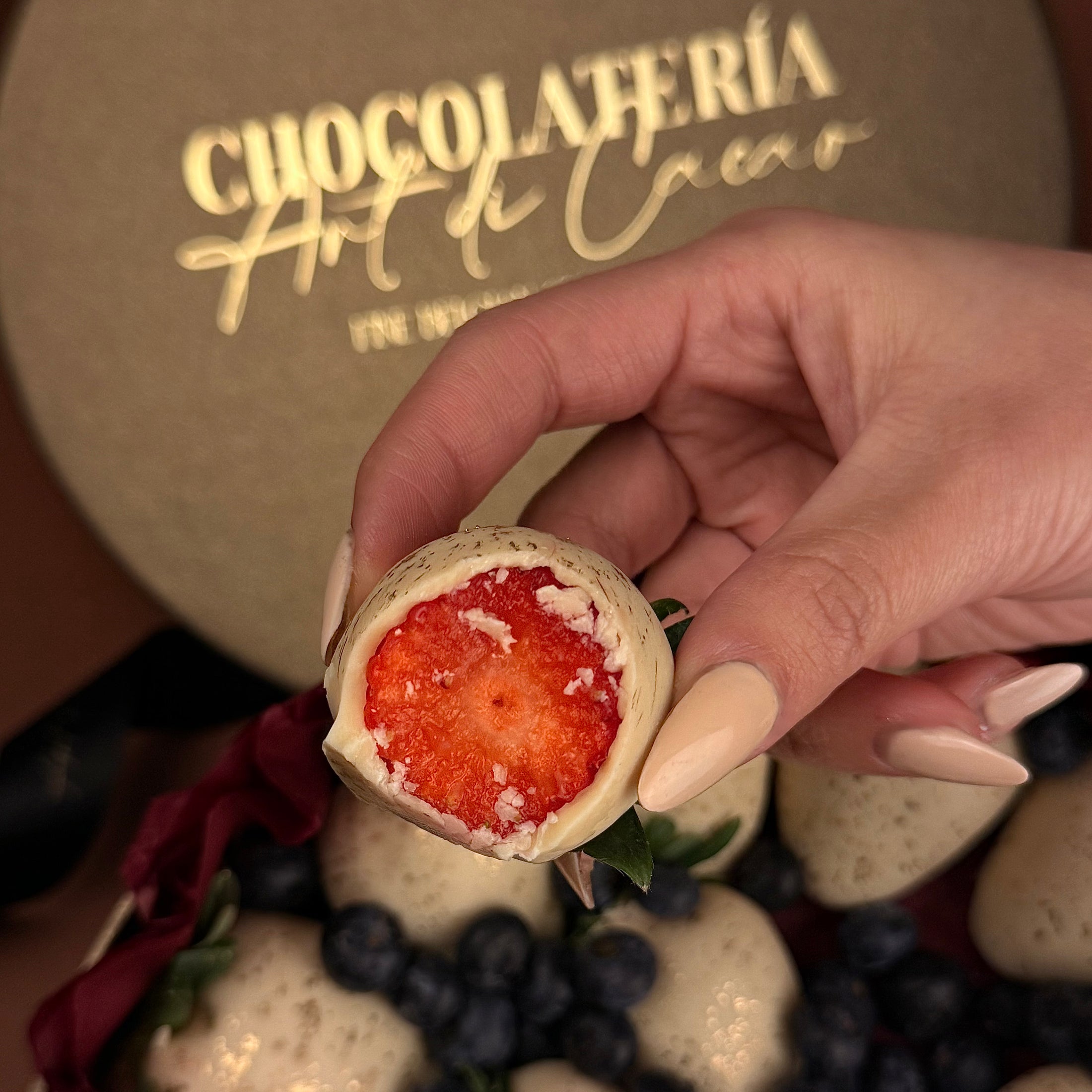 Fresas Cubiertas de Chocolate Blanco | SV14CRFB